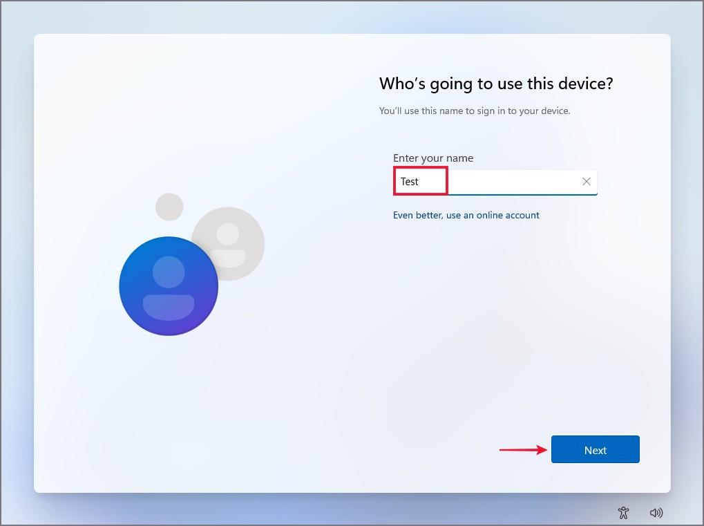 Windows 11のセットアップ中にMicrosoftアカウントをバイパスする方法