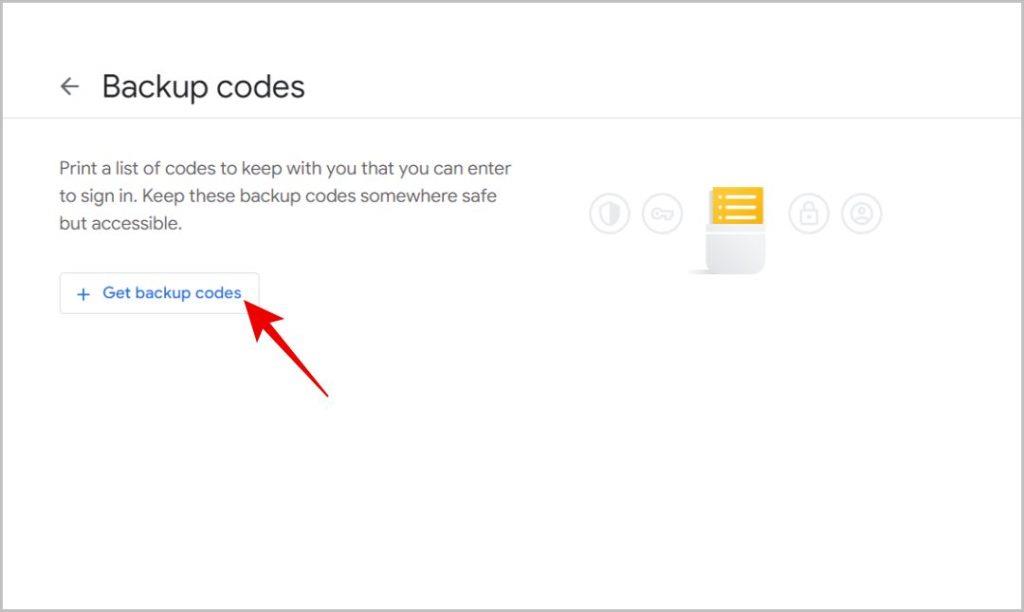 Googleからバックアップコードを生成する方法