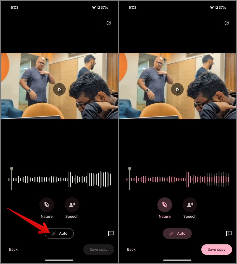 Audio Magic Eraser を使用して Pixel 8 シリーズのビデオからノイズを除去する方法