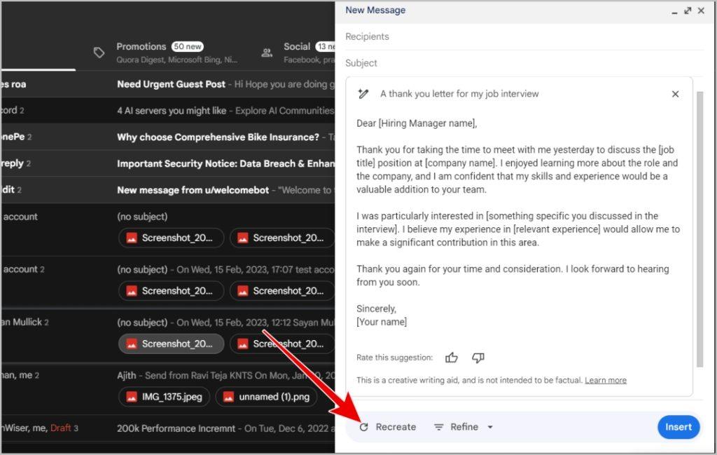 Gmail と Google ドキュメントで Help Me Write を使用する方法