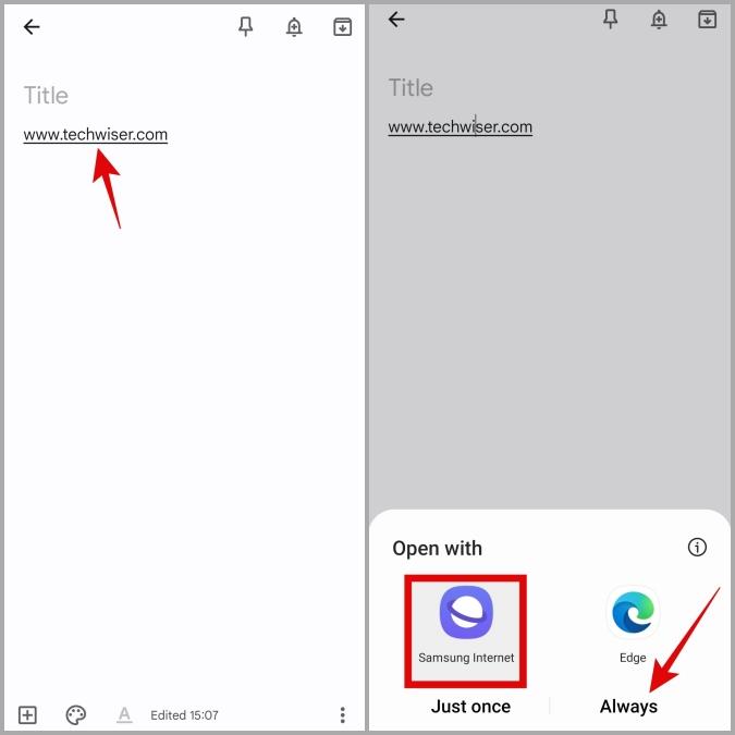Samsung Galaxy 携帯電話でデフォルトのアプリを設定または変更する方法