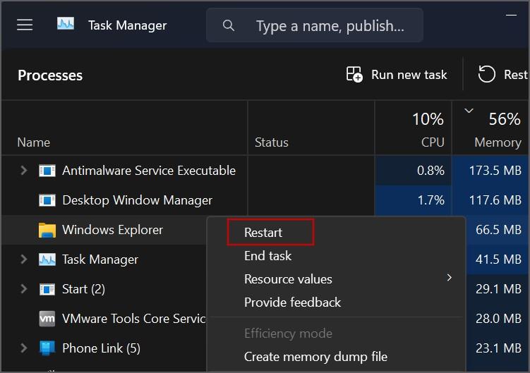 Windowsでファイルエクスプローラーにファイルが表示されない問題の13の修正
