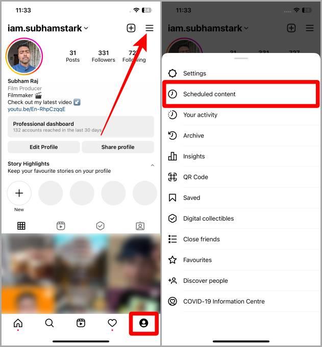 Instagramアプリで投稿とリールを無料でスケジュールする方法