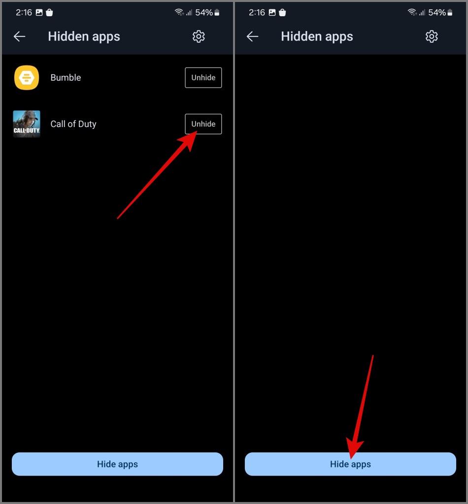 Samsung Galaxy 携帯電話で隠れたアプリを見つける方法