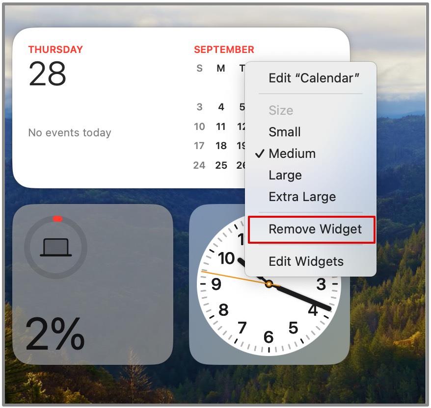 macOS Sonoma でウィジェットを追加およびカスタマイズする方法