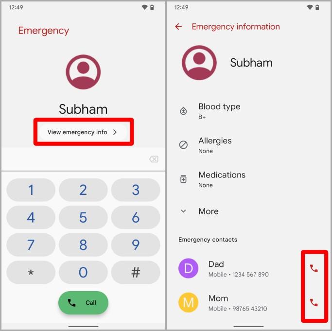 Androidのロック画面に緊急連絡先を追加してアクセスする方法