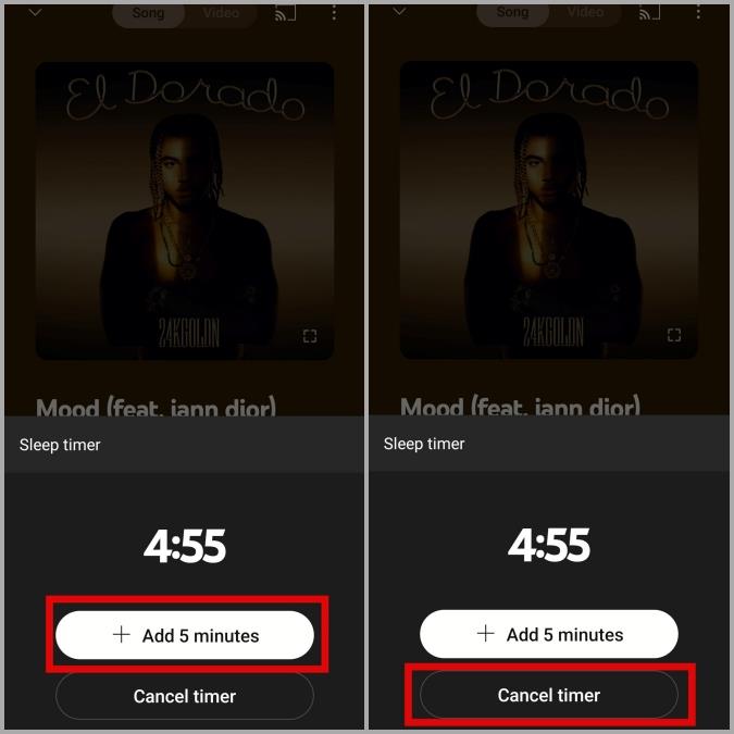 YouTube Music でスリープタイマーを設定する方法