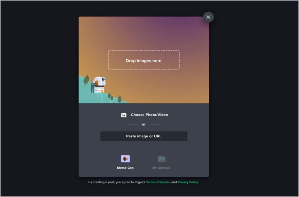 パソコンと携帯電話で Imgur リンクを取得する方法