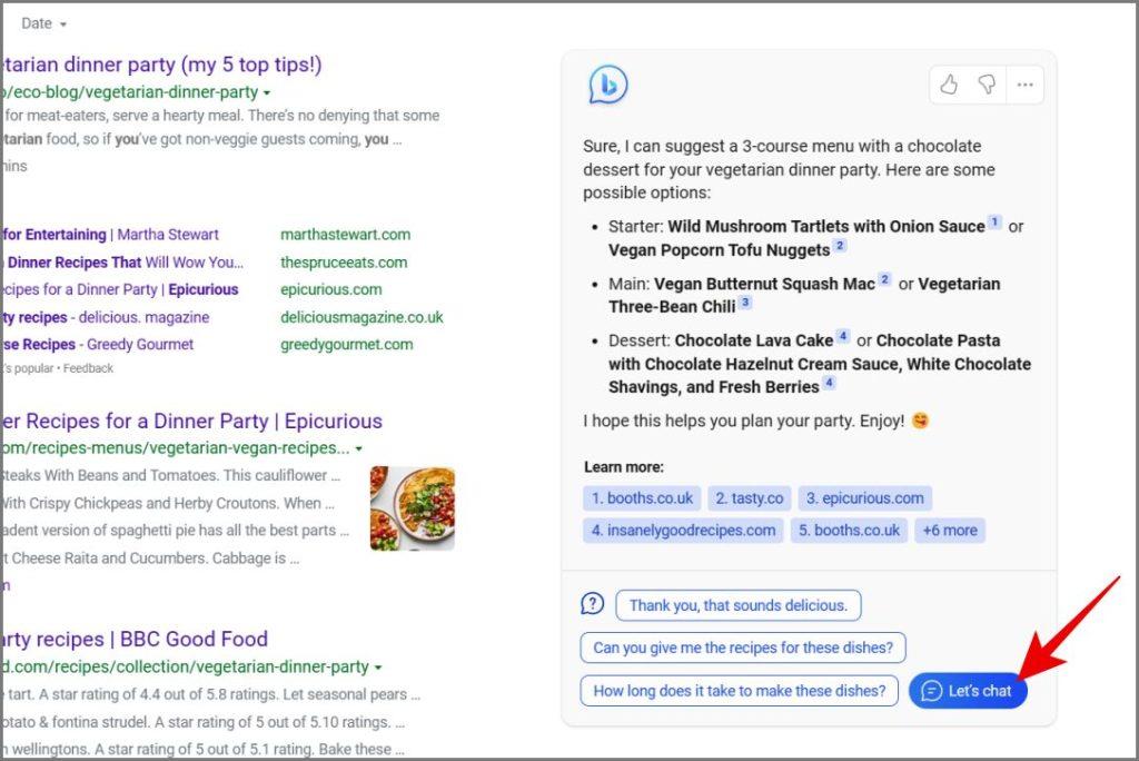 ChatGPT AI を活用した新しい Bing チャットの使用方法