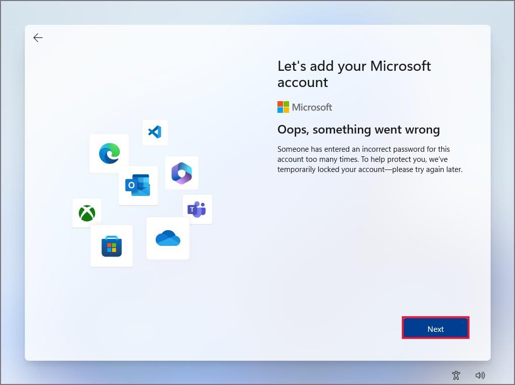 Windows 11のセットアップ中にMicrosoftアカウントをバイパスする方法
