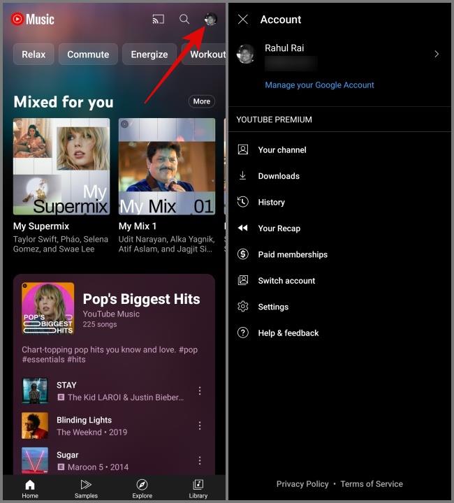 YouTube Music の記号とアイコンの意味