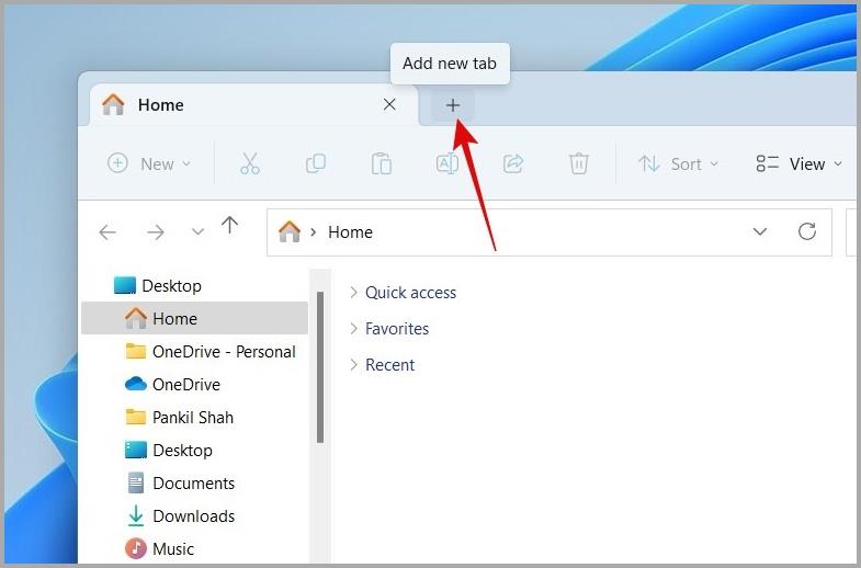 Windows 11 でファイル エクスプローラーのタブを使用する方法