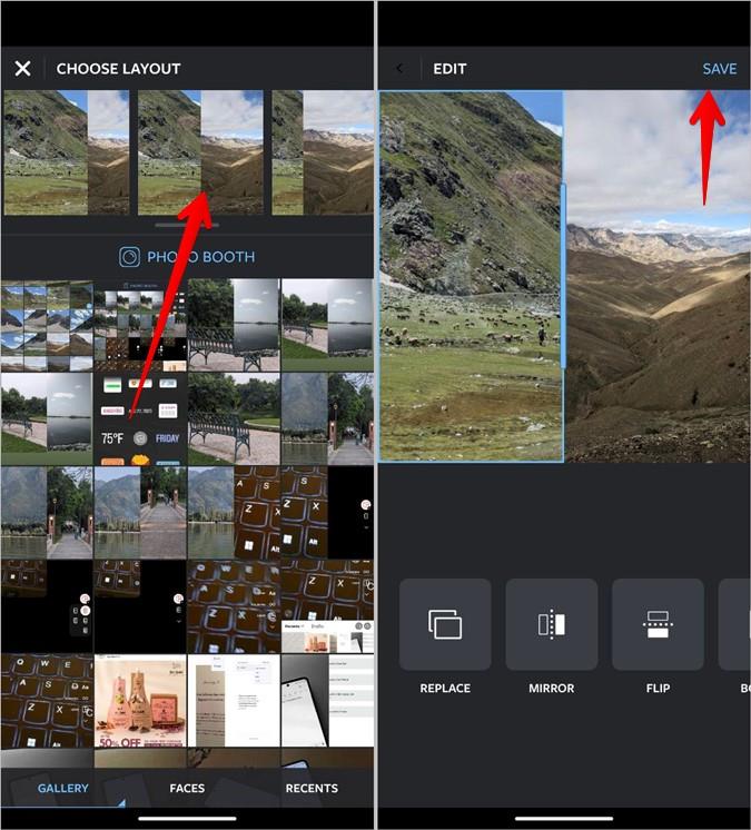Instagram に 2 枚の写真を並べて配置する 5 つの方法