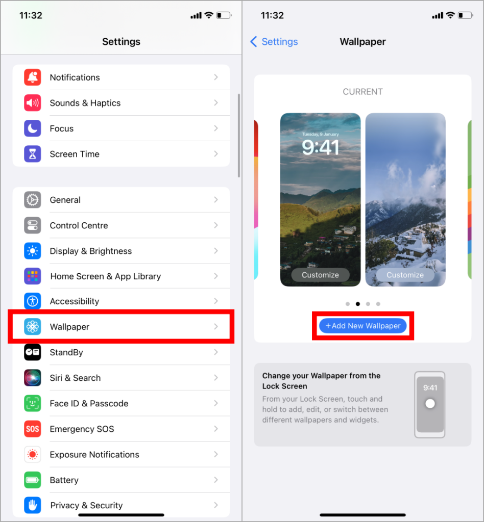 iPhoneの壁紙としてアルバムを設定する方法