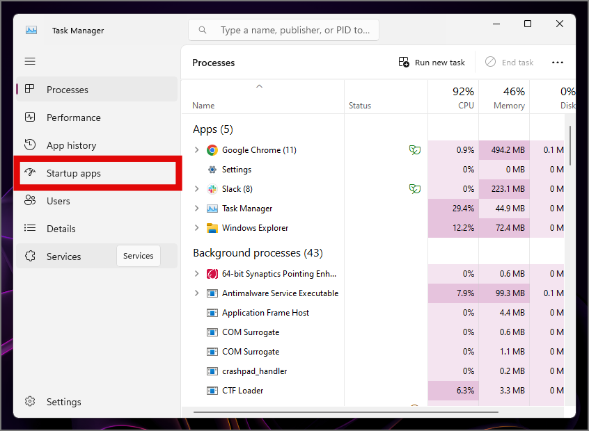 Windows 11でバックグラウンドプロセスを削減する13の方法