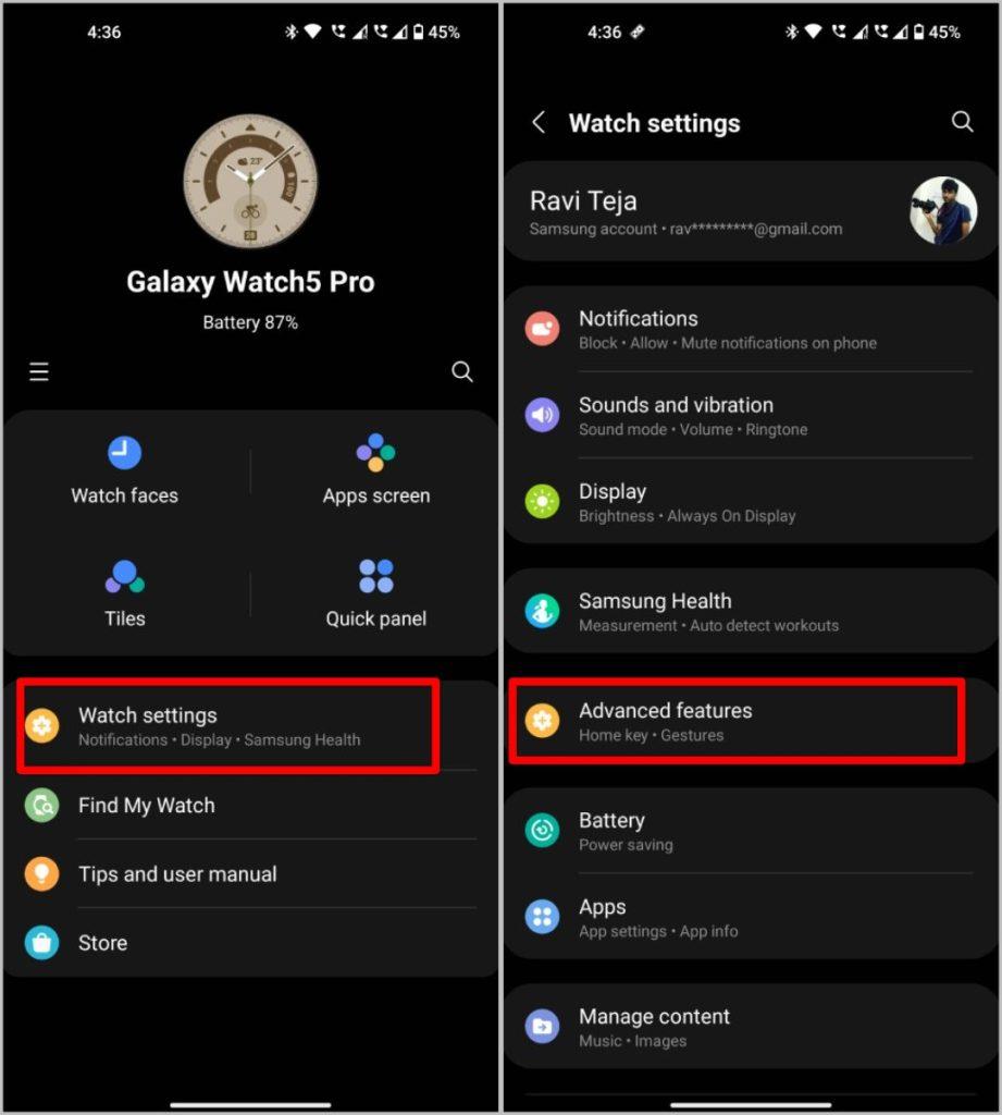 Samsung Galaxy Watch 5 および 5 Pro のボタンをカスタマイズする 2 つの方法
