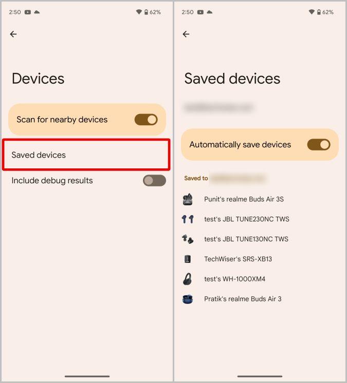 Android でファスト ペアを有効/無効にする方法