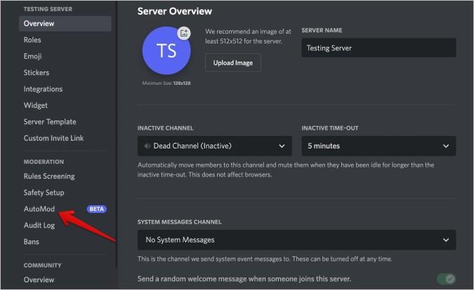 Discord でコンテンツモデレーションを設定して単語をブロックする方法