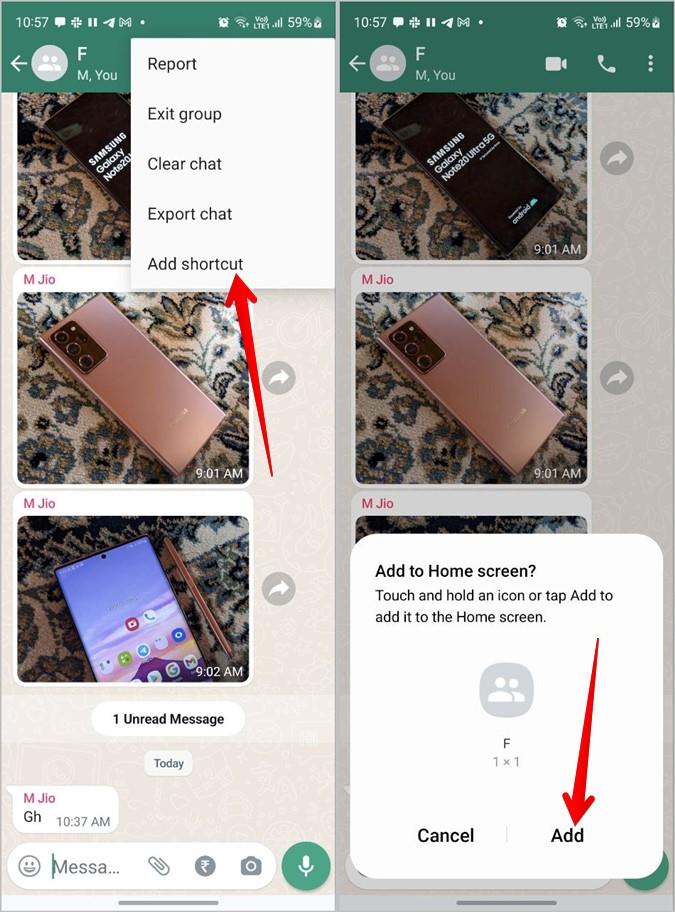 AndroidとiPhoneのホーム画面にWhatsAppチャットアイコンを追加する方法