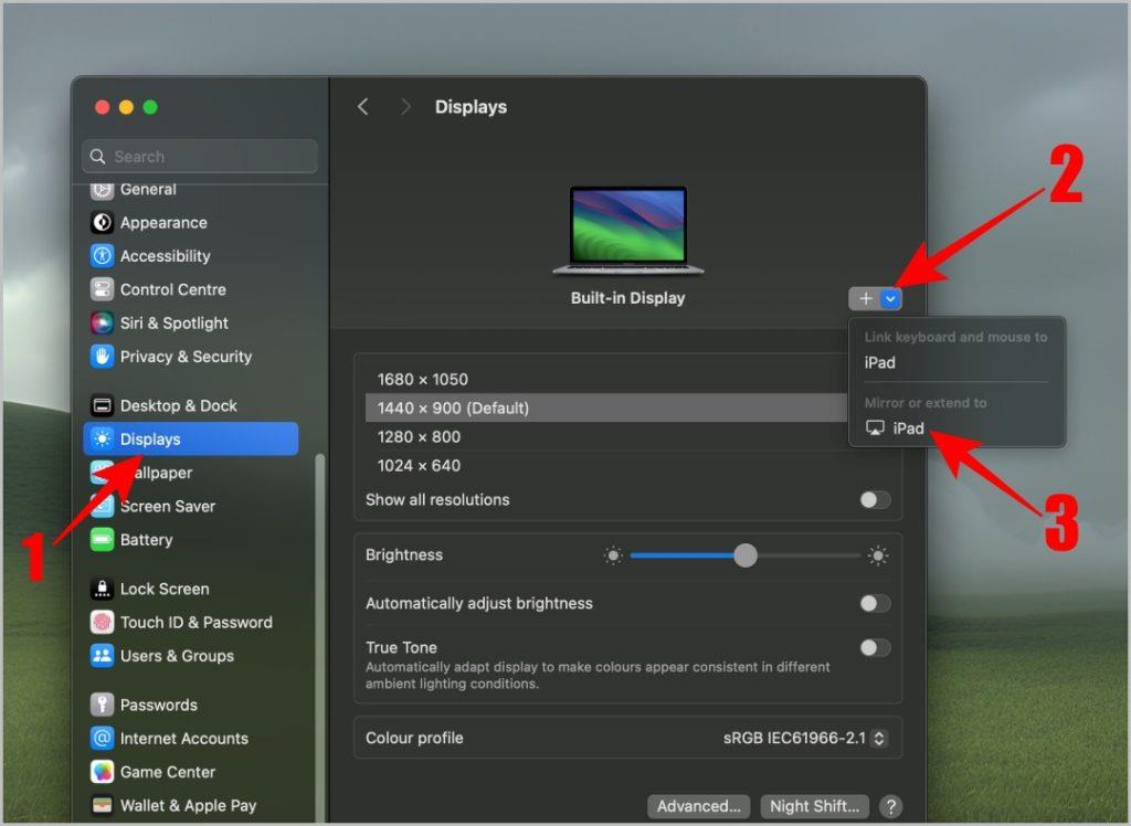 Sidecar を使用して iPad を Mac のセカンド スクリーンとして使用する方法