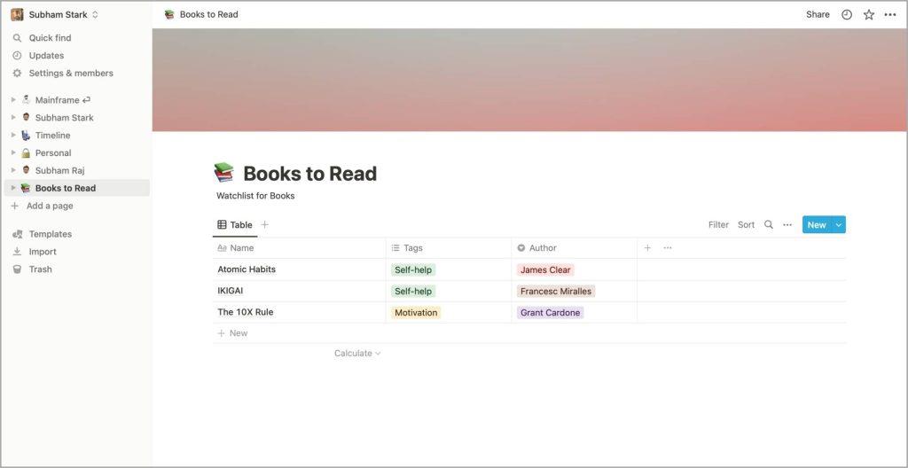 初心者向けに Notion でデータベースを作成する方法