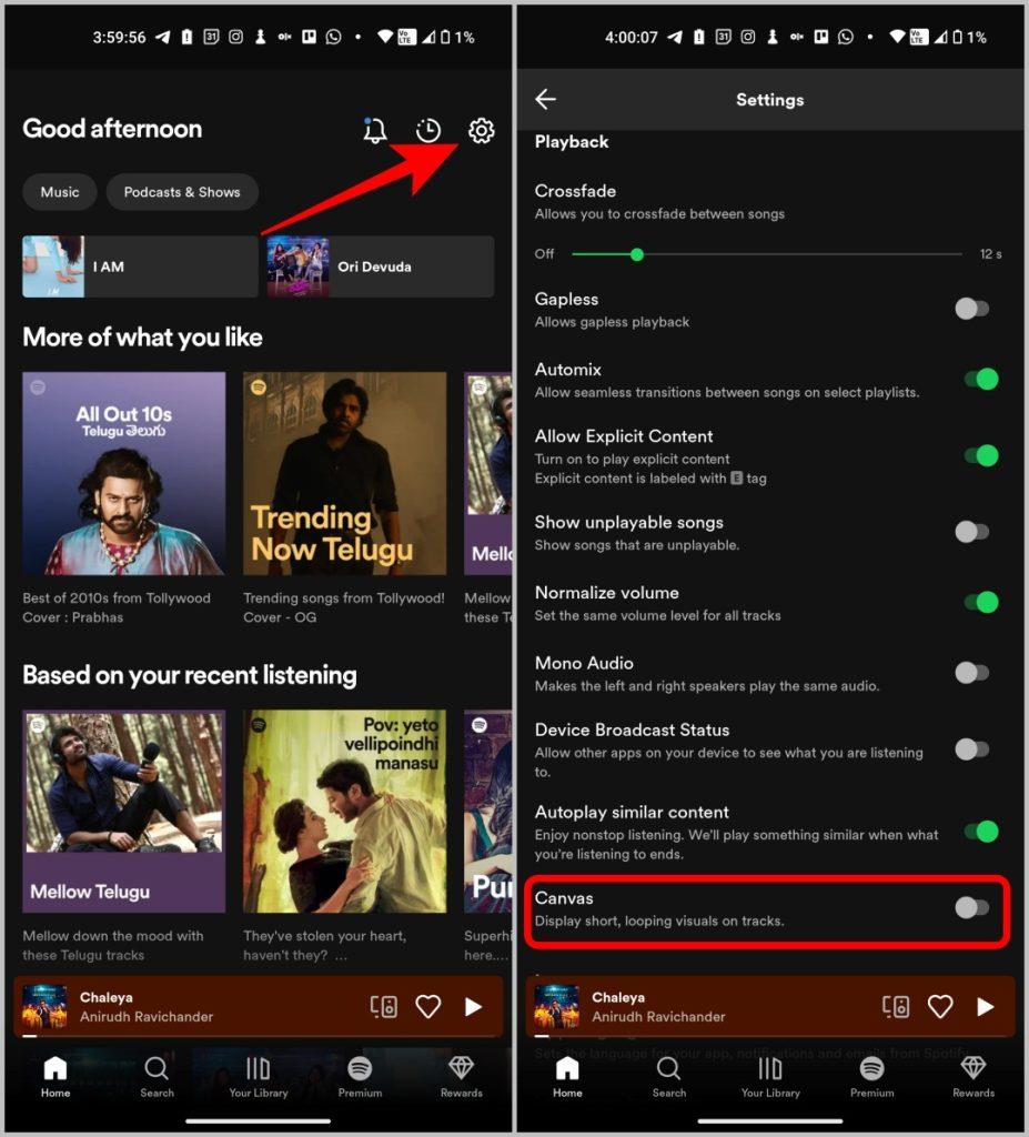 Spotify と YouTube Music でビデオを無効にする方法