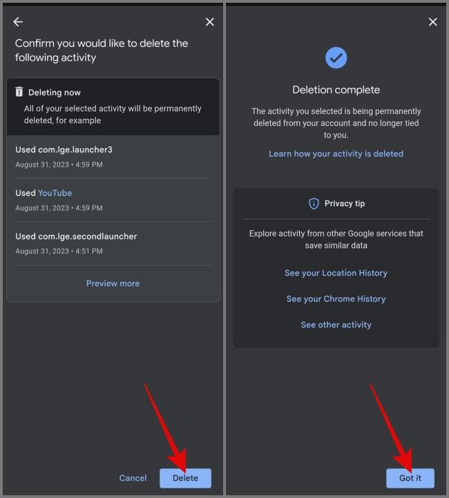 すべての Google アクティビティにアクセスして削除する方法