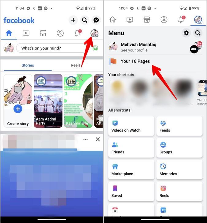 Facebook ページとプロフィールの間、またはその逆に切り替える方法