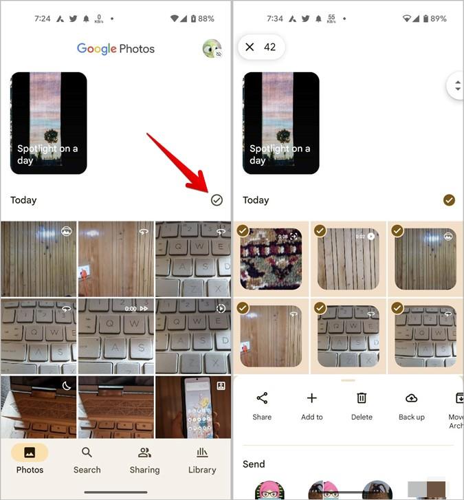 Google フォトのさまざまな記号やアイコンの意味