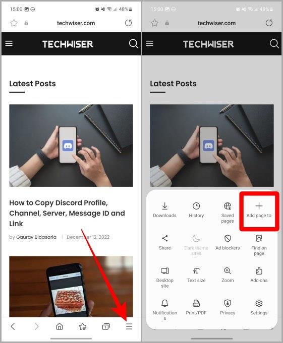 iOS および Android のホーム画面に Web サイトを追加する方法