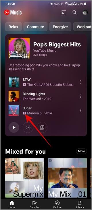 YouTube Music の記号とアイコンの意味