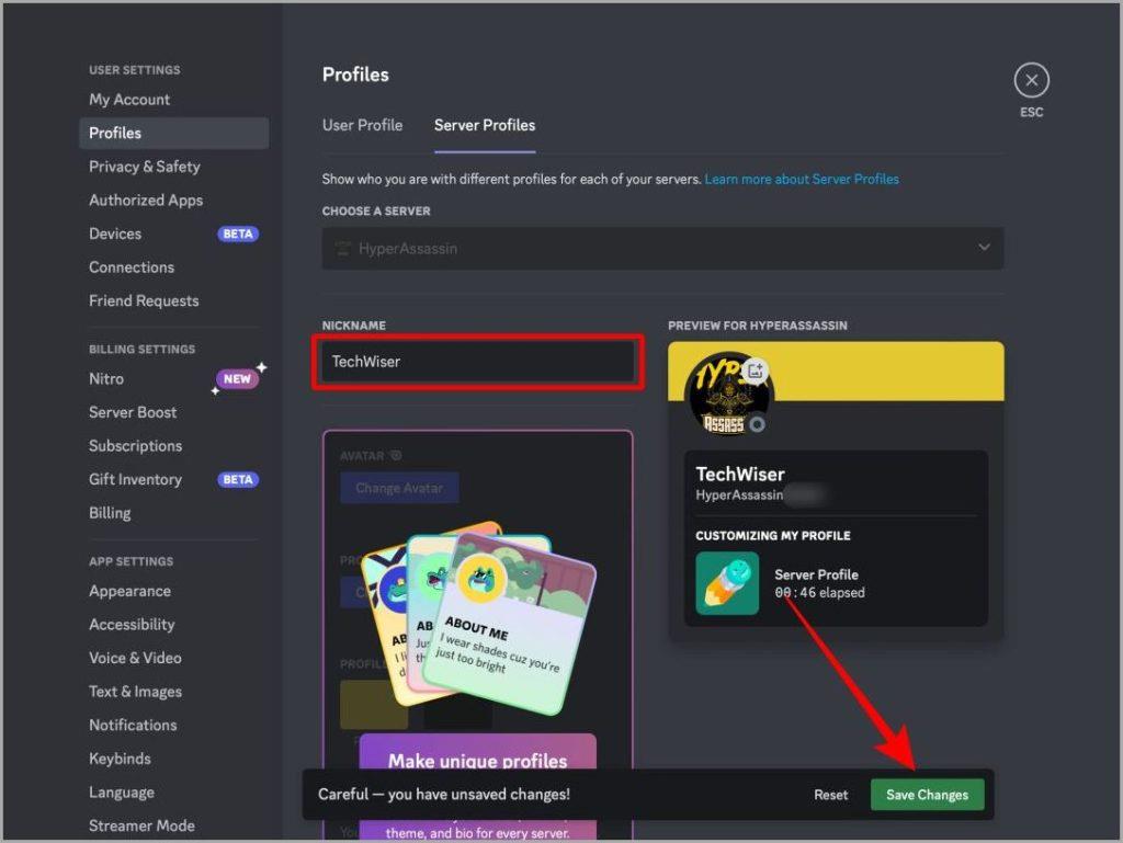 Web およびモバイルで Discord サーバーのニックネームを変更する方法