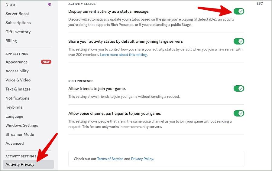 ゲームアクティビティが表示されない Discord の 11 の修正