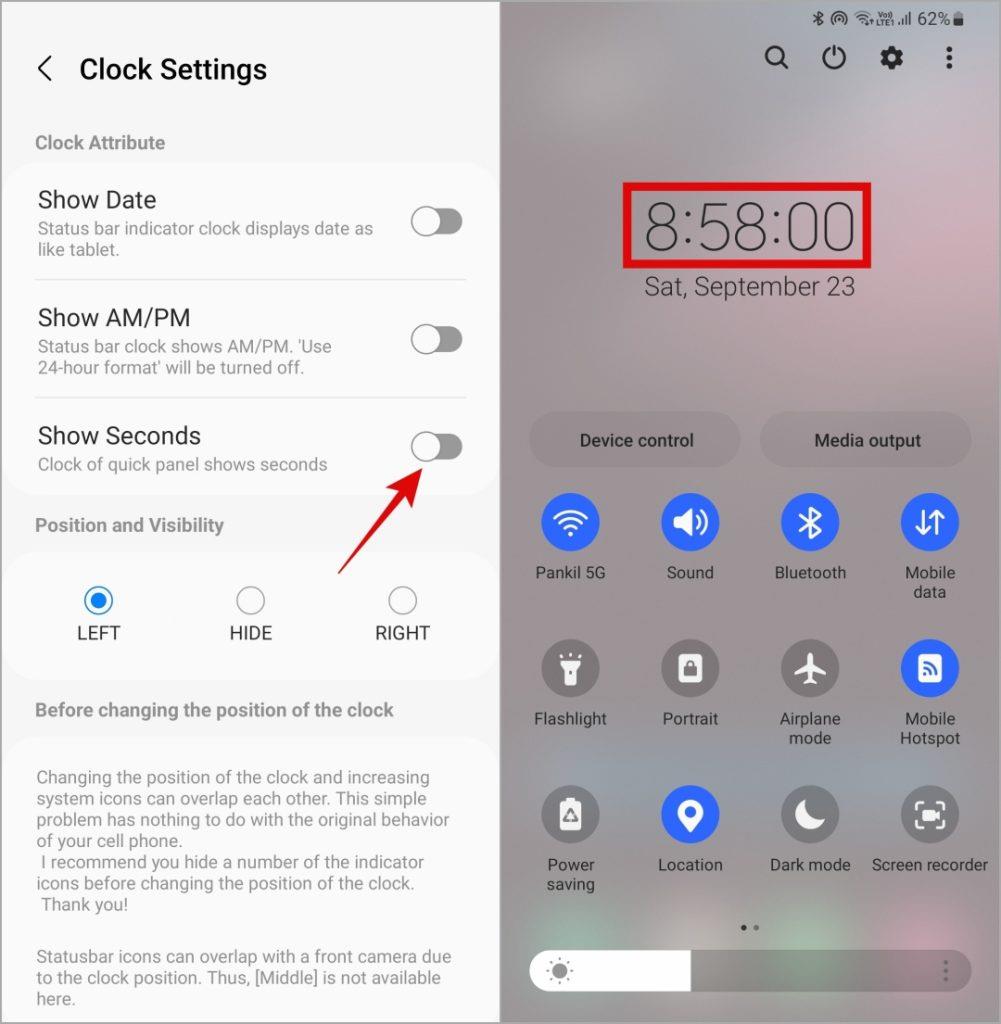 AndroidとiPhoneの時計に秒を表示する方法