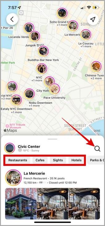 Instagramの地図機能の使い方