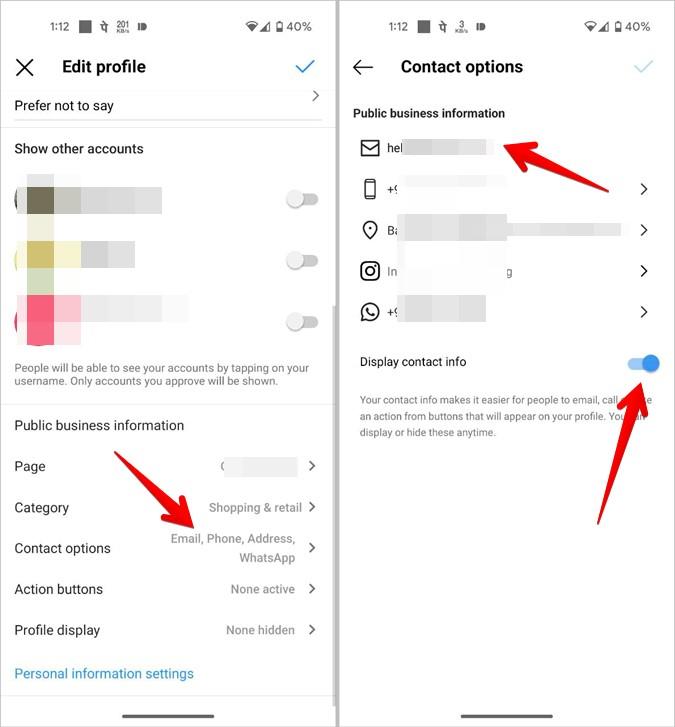 Instagramアカウント、プロフィール、またはストーリーにメールを追加する方法