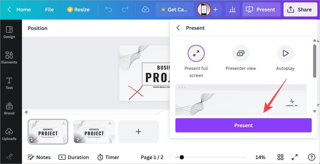 Canvaを使用してプレゼンテーションを作成および実行する方法