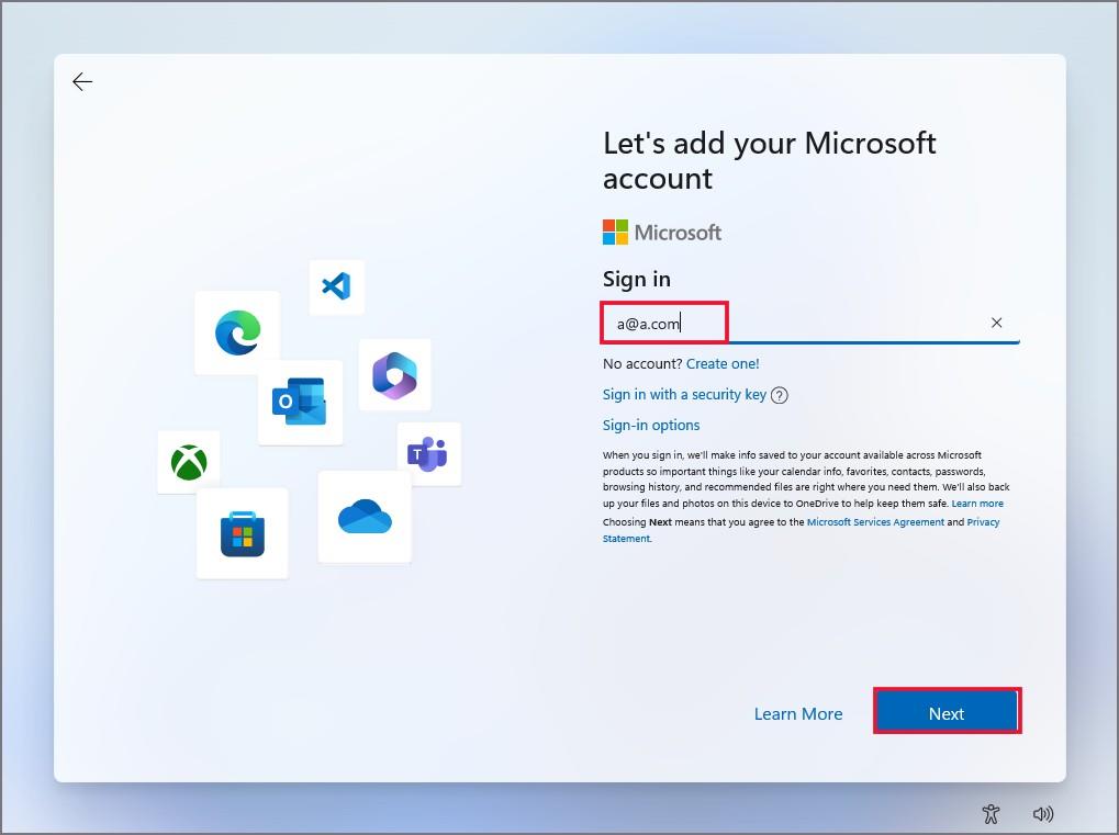 Windows 11のセットアップ中にMicrosoftアカウントをバイパスする方法