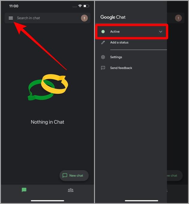 ウェブおよびモバイルで Google Chat のステータスを変更する方法