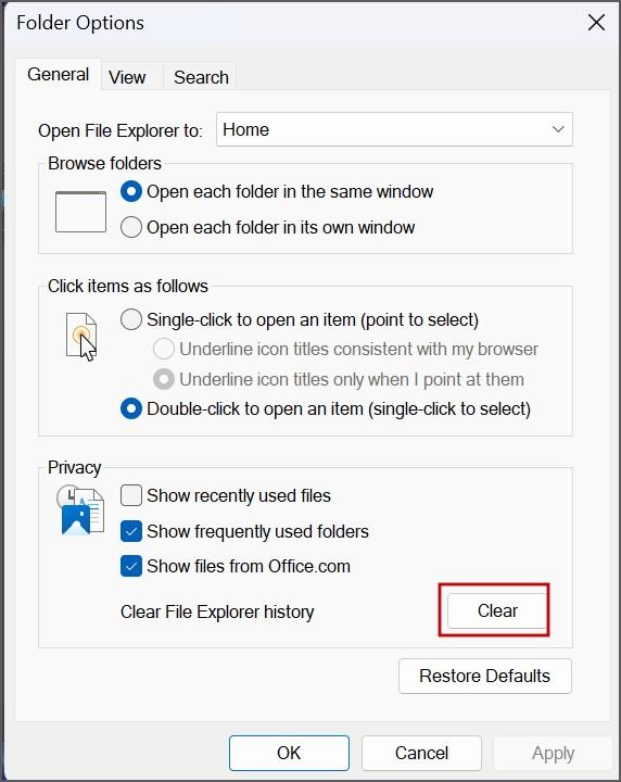 Windowsでファイルエクスプローラーにファイルが表示されない問題の13の修正