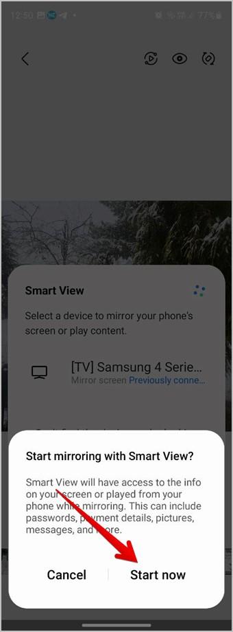 Android および iPhone から Samsung TV で写真を表示する方法