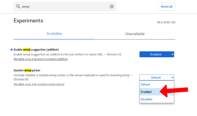 フラグを使用して Chromebook で絵文字を使用する方法