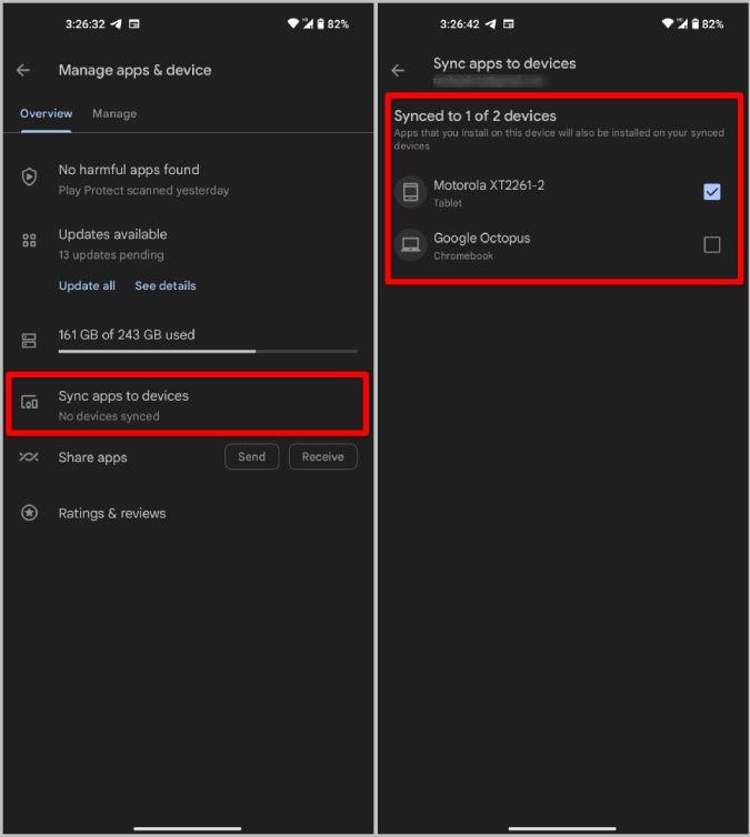 Google Play ストアを使用して Android デバイス間でアプリを同期する方法