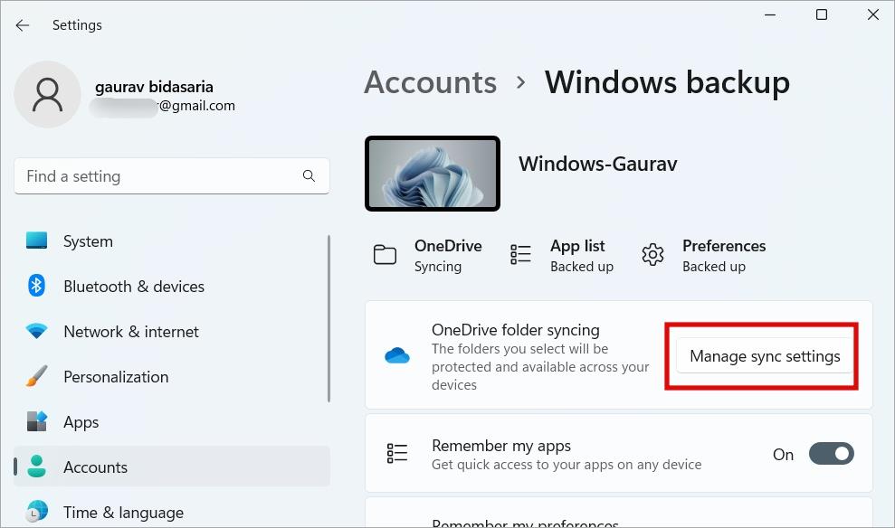 再インストールする前に Windows 11 をクラウドにバックアップする方法