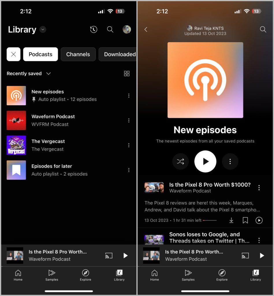 YouTube Music ポッドキャスト vs Google ポッドキャスト: 切り替える価値あり