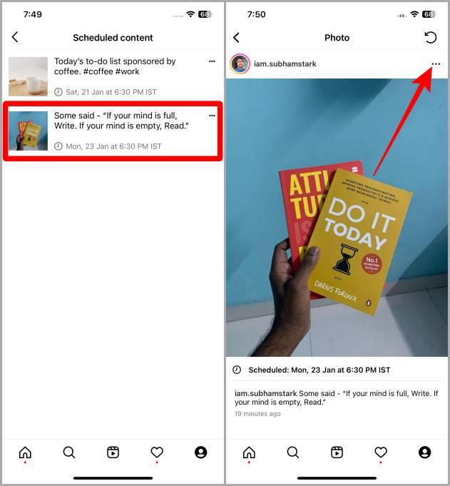 Instagramアプリで投稿とリールを無料でスケジュールする方法