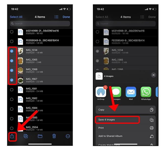 GoogleドライブからiPhoneに複数の写真を保存する方法