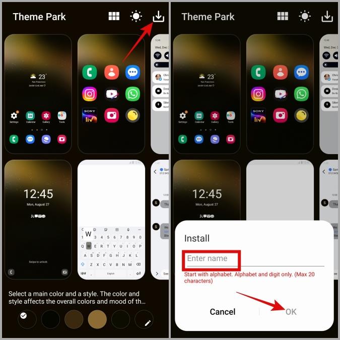 Samsung Galaxy 携帯電話のテーマを変更する方法