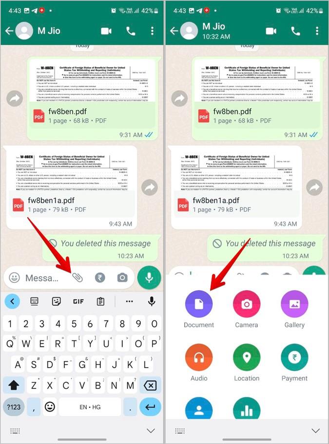 Android および iPhone の WhatsApp で書類に署名する方法