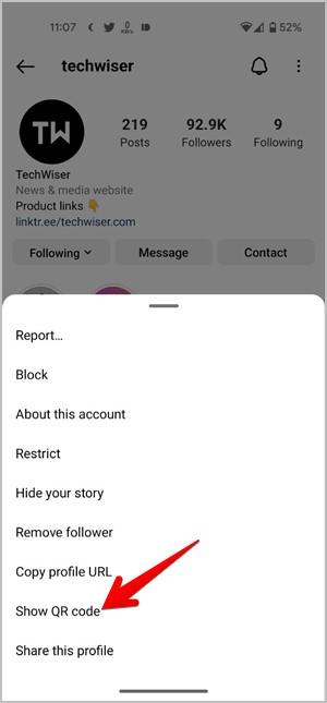 Instagramプロフィール、リール、投稿用のQRコードを作成する方法